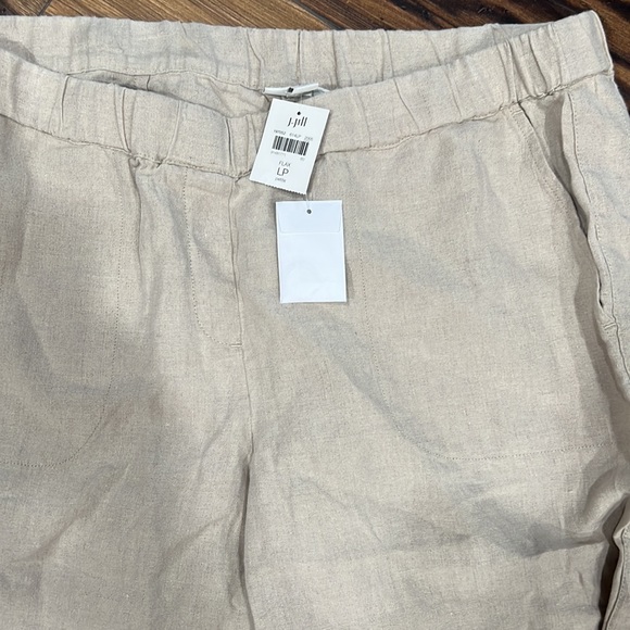 NWT j Jill linen cropped pants, size LP - Picture 3 of 4